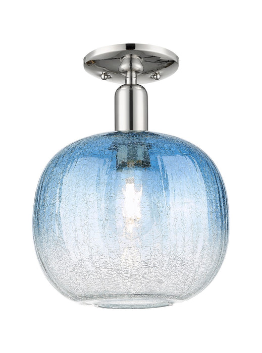 Innovations 716-1C-PN-G481-10SB One Light Semi-Flush Mount, Polished Nickel