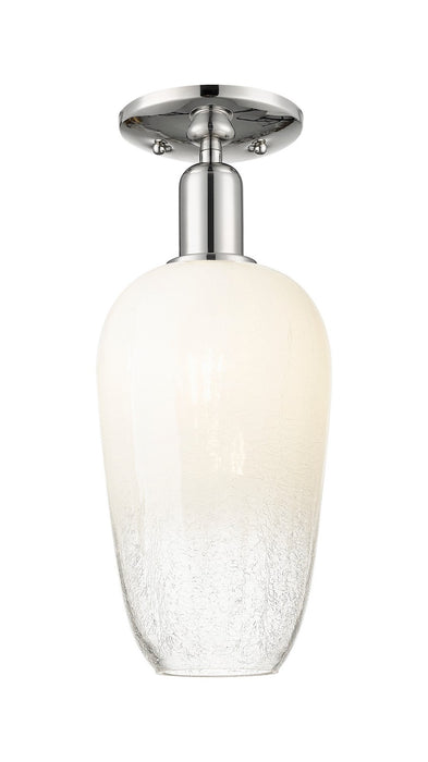 Innovations 716-1C-PN-G484-7OP One Light Semi-Flush Mount, Polished Nickel
