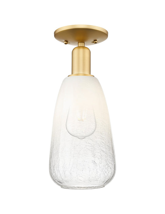 Innovations 716-1C-SG-G480-6OP One Light Semi-Flush Mount, Satin Gold
