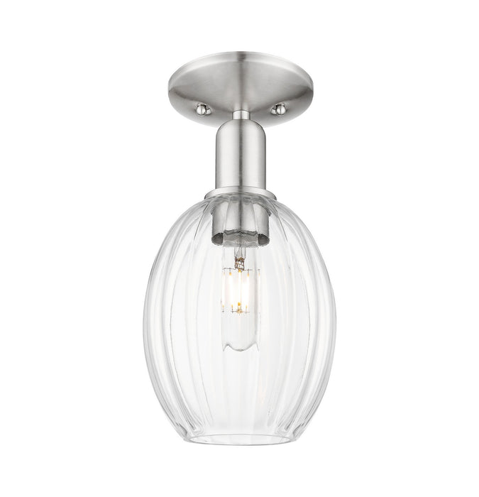 Innovations 716-1C-SN-G459-6CL One Light Semi-Flush Mount, Brushed Satin Nickel