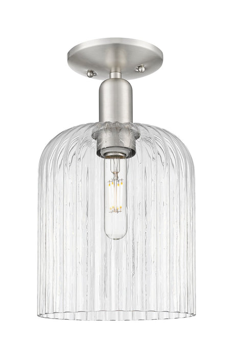 Innovations 716-1C-SN-G559-8CL One Light Semi-Flush Mount, Brushed Satin Nickel