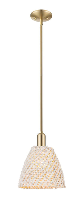 Innovations 716-1S-CB-NBD-9-NAT One Light Pendant, Brushed Champagne Bronze