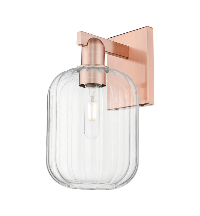 Innovations 716-1W-AC-G460-7CL One Light Wall Sconce, Antique Copper