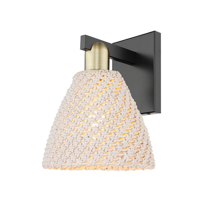Innovations 716-1W-BAB-NBD-75-NAT One Light Wall Sconce, Black Antique Brass