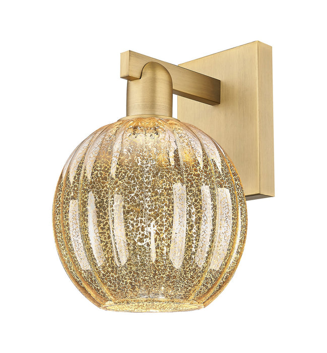 Innovations 716-1W-BB-G458-7ME One Light Wall Sconce, Brushed Brass