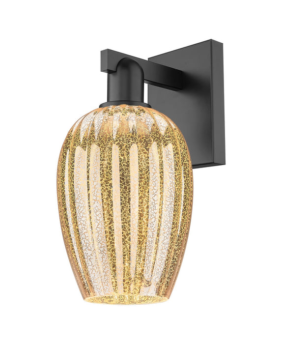 Innovations 716-1W-BK-G457-6ME One Light Wall Sconce, Matte Black