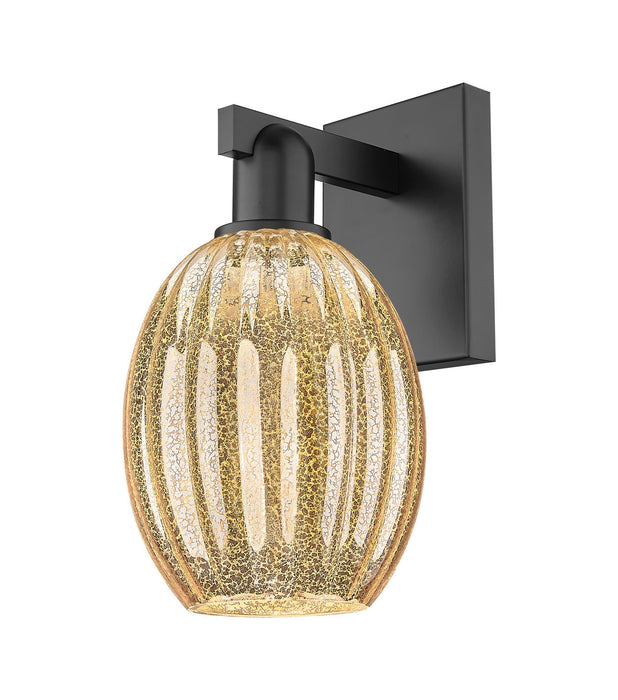 Innovations 716-1W-BK-G459-6ME One Light Wall Sconce, Matte Black