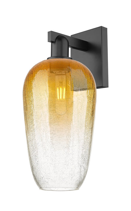 Innovations 716-1W-BK-G484-7AM One Light Wall Sconce, Matte Black