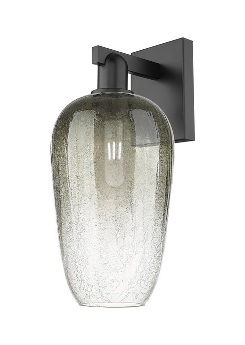 Innovations 716-1W-BK-G484-7SL One Light Wall Sconce, Matte Black