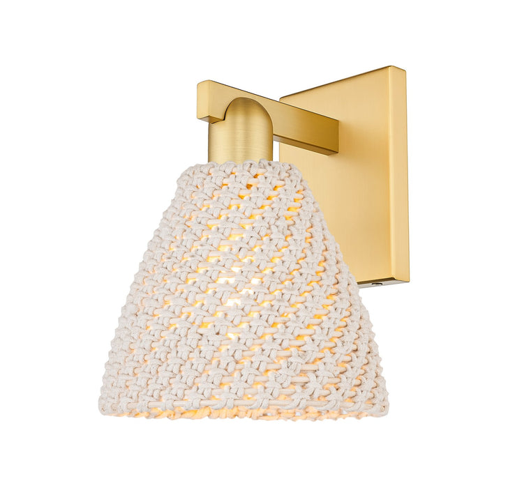 Innovations 716-1W-SG-NBD-75-NAT One Light Wall Sconce, Satin Gold