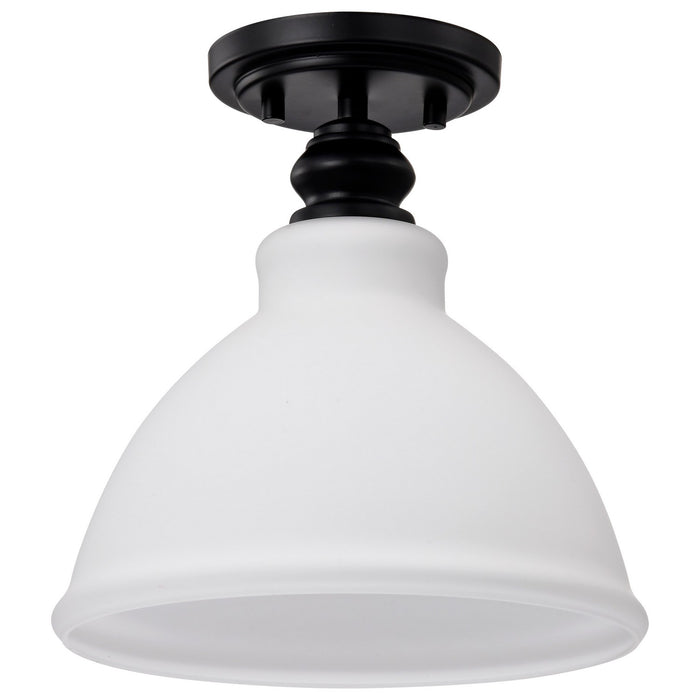Nuvo Lighting 60-8025 Semi Flush Mount, Matte Black