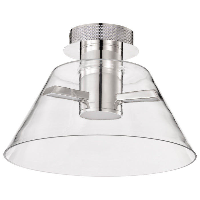 Nuvo Lighting 62-2053 LED Semi Flush Mount, Polished Nickel