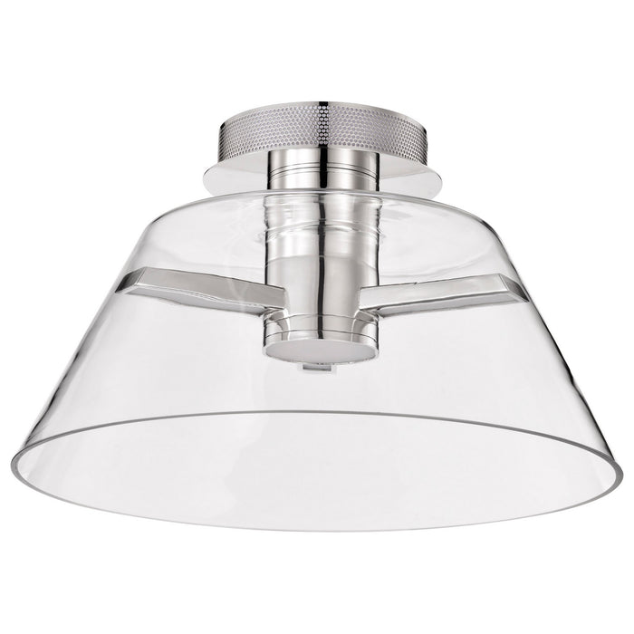 Nuvo Lighting 62-2054 LED Semi Flush Mount, Polished Nickel