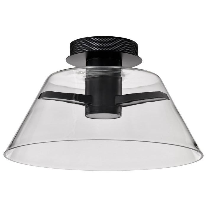 Nuvo Lighting 62-2064 LED Semi Flush Mount, Matte Black