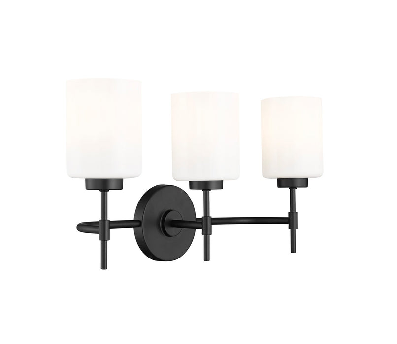 Millennium 19603-MB Three Light Vanity, Matte Black