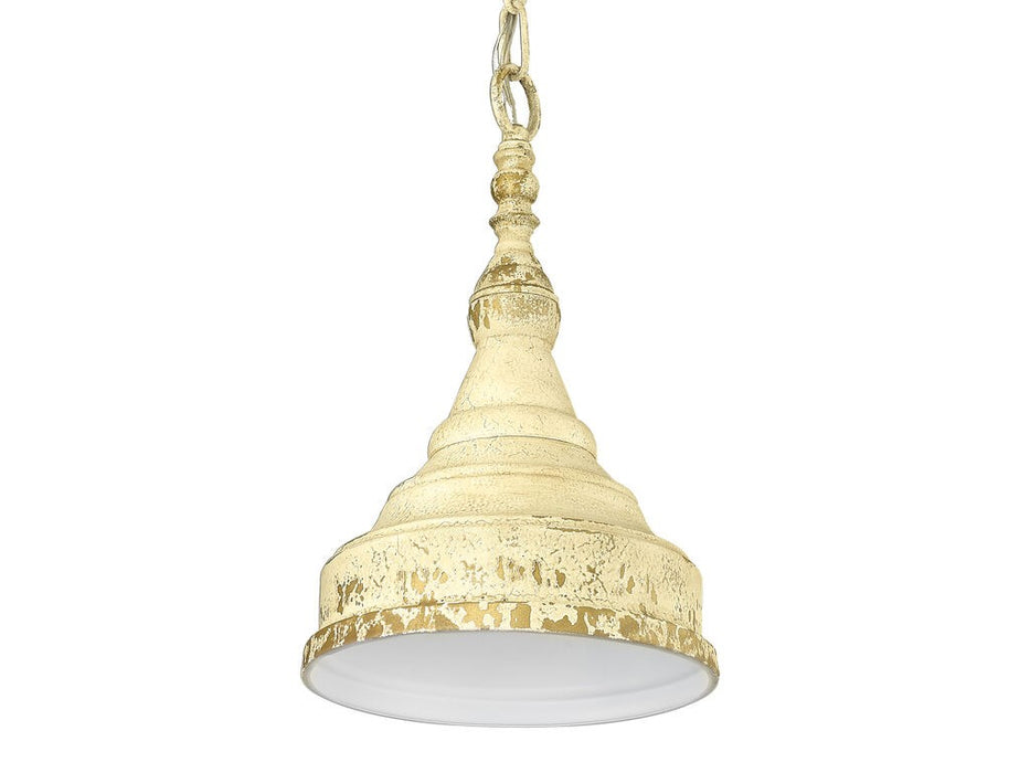 Golden 1942-S ATS One Light Pendant, Antique Tea Stone