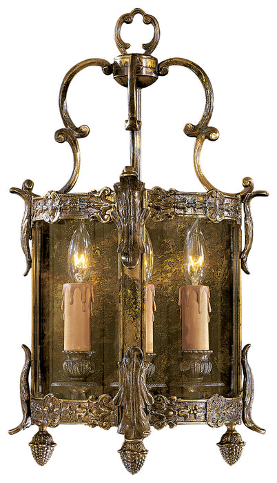 Metropolitan N2339-OXB Three Light Wall Sconce, Oxide Brass