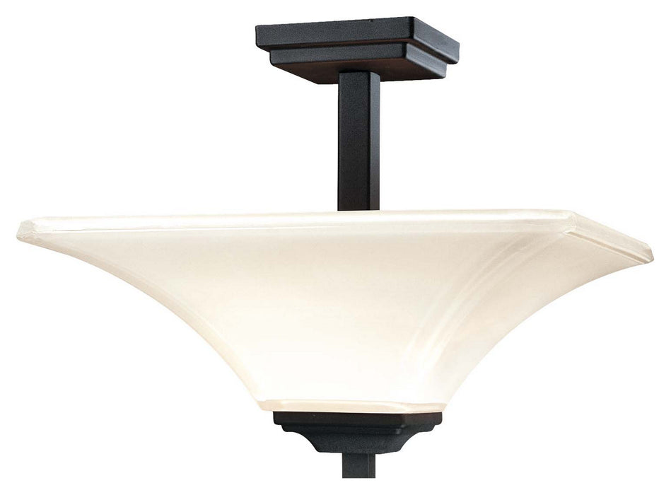 Minka-Lavery 1816-66 Two Light Semi Flush Mount, Sand Coal