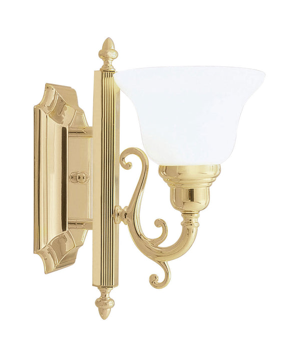 Livex Lighting 1281-02 One Light Bath Vanity, Polished Brass