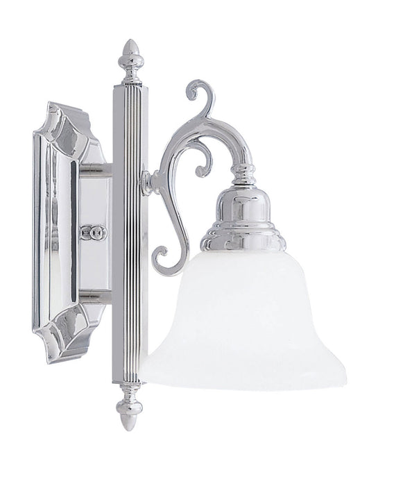 Livex Lighting 1281-05 One Light Bath Vanity, Polished Chrome