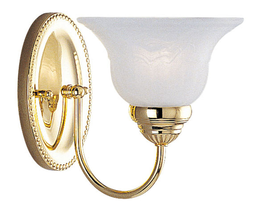 Livex Lighting 1531-02 One Light Bath Vanity, Polished Brass