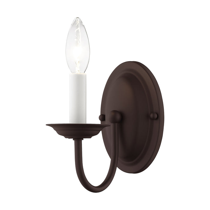Livex Lighting 4151-07 One Light Wall Sconce, Bronze