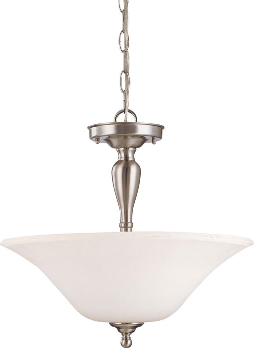 Nuvo Lighting 60-1827 Three Light Semi Flush Mount, Brushed Nickel