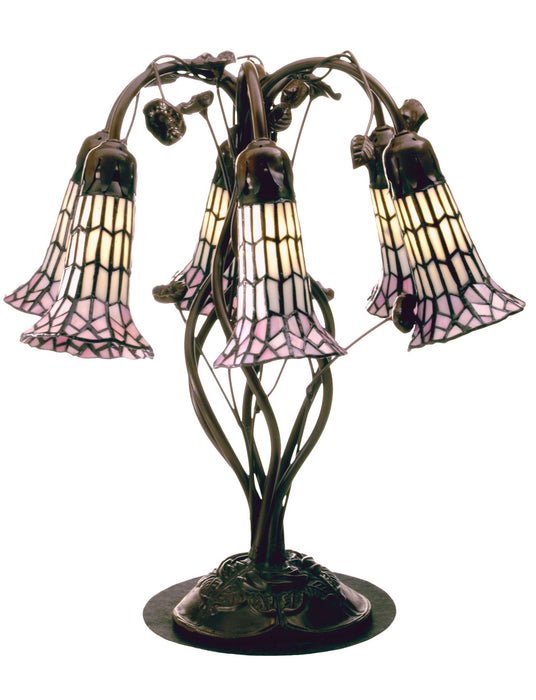 Meyda Tiffany 102416 Six Light Table Lamp, Antique