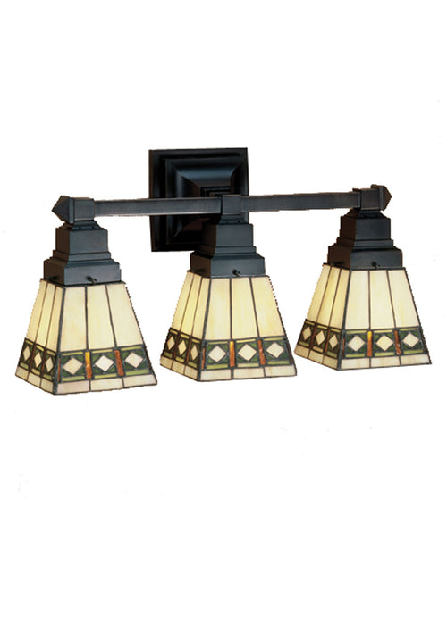 Meyda Tiffany 48028 Three Light Wall Sconce, Antique Copper
