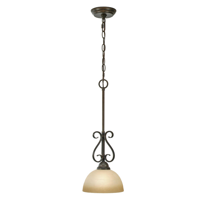 Golden 1567-M1L PC One Light Mini Pendant, Peppercorn