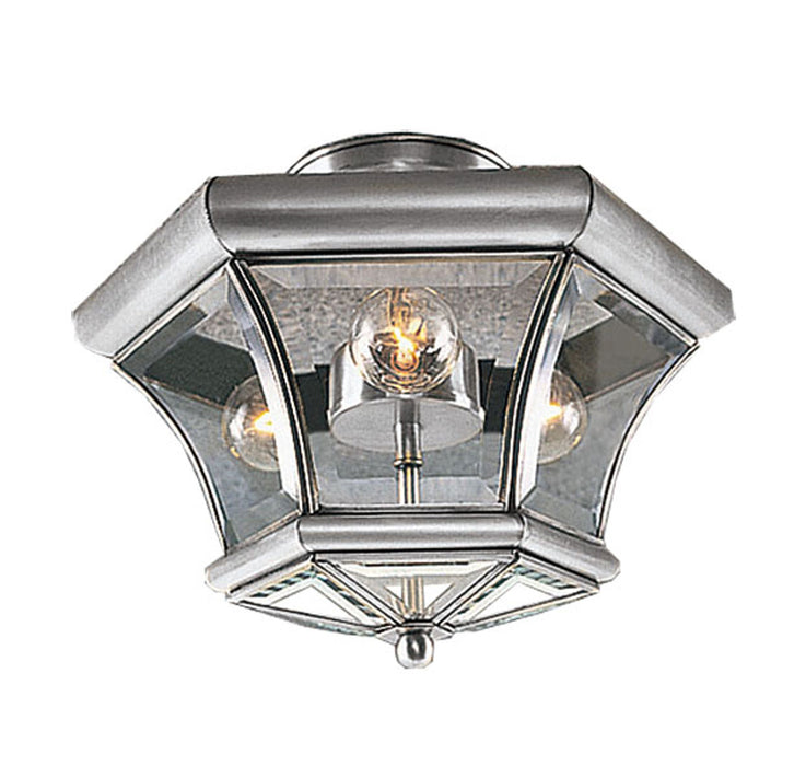 Livex Lighting 4083-91 Three Light Ceiling Mount, Brushed Nickel