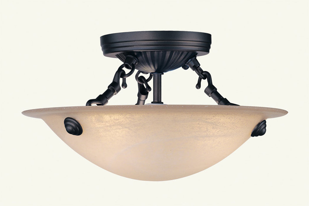 Livex Lighting 5624-07 Three Light Ceiling Mount, Bronze
