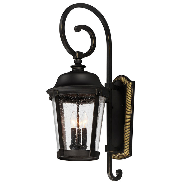 Maxim 3025CDBZ Three Light Outdoor Wall Lantern, Bronze