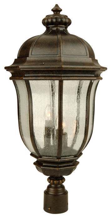 Craftmade Z3325-PRO Three Light Outdoor Post Mount, Peruvian Bronze Outdoor