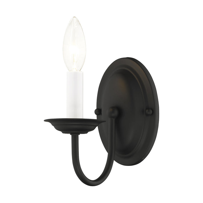 Livex Lighting 4151-04 One Light Wall Sconce, Black