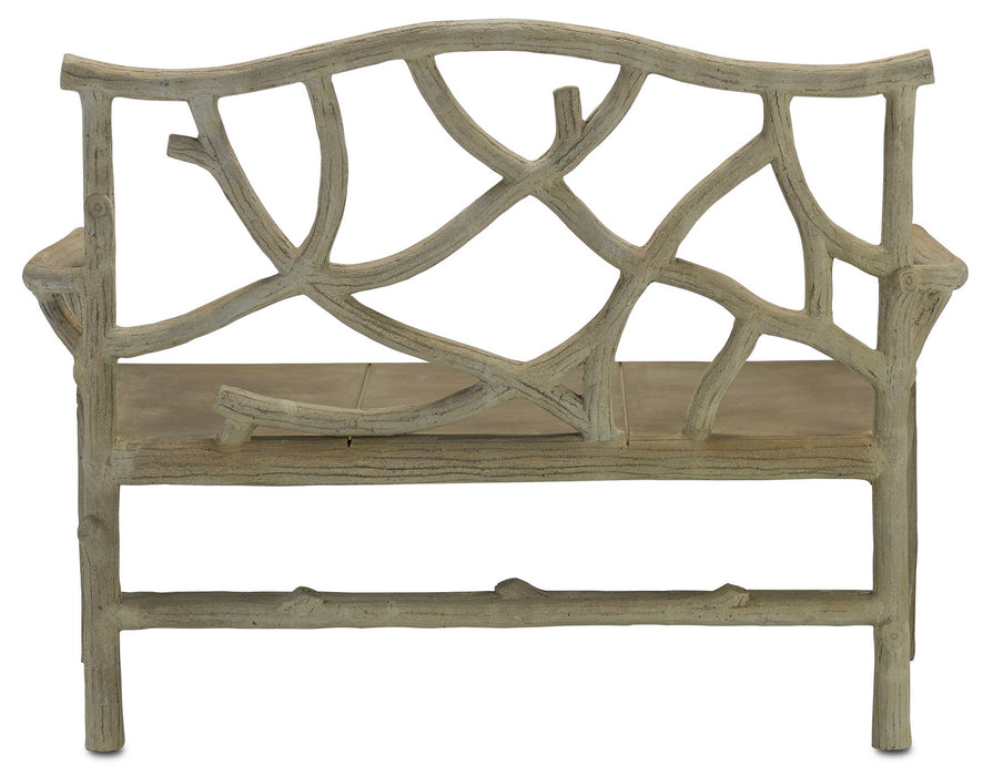 Currey and Company 2705 Bench, Portland/Faux Bois