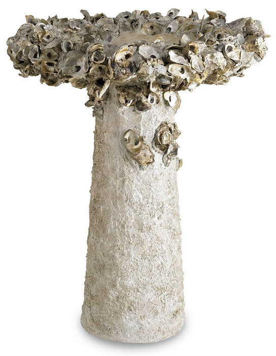 Currey and Company 2765 Shell Bird Bath, Portland/Natural
