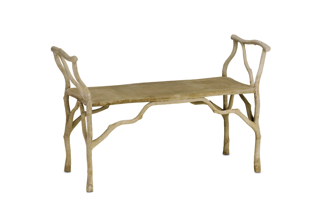 Currey and Company 2787 Bench, Portland/Faux Bois