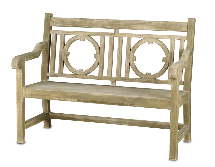 Currey and Company 2385 Bench, Portland/Faux Bois