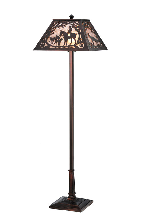 Meyda Tiffany 110194 Two Light Floor Lamp, Mahogany Bronze
