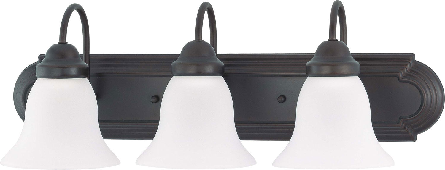 Nuvo Lighting 60-3162 Three Light Vanity, Mahogany Bronze
