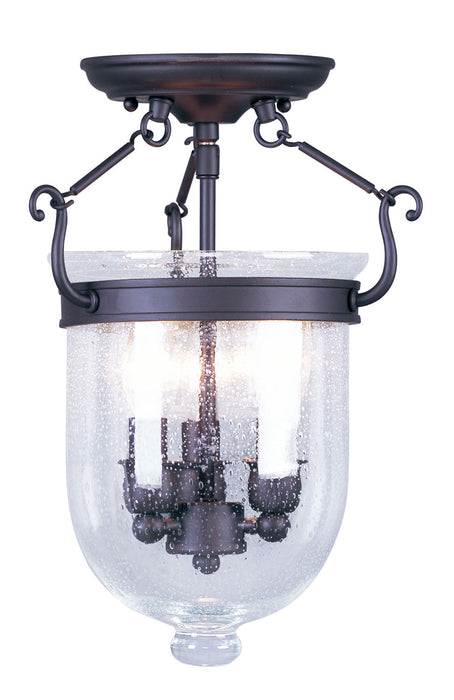 Livex Lighting 5081-07 Three Light Ceiling Mount, Bronze