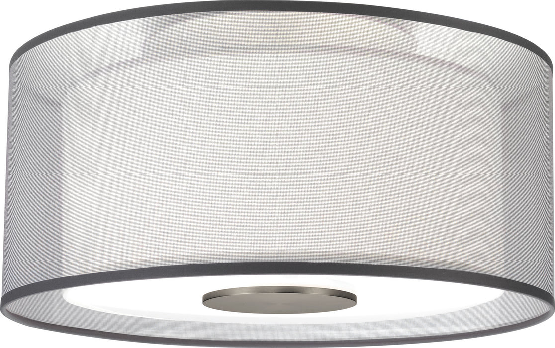 Robert Abbey S2197 Two Light Flushmount, Stainless Steel