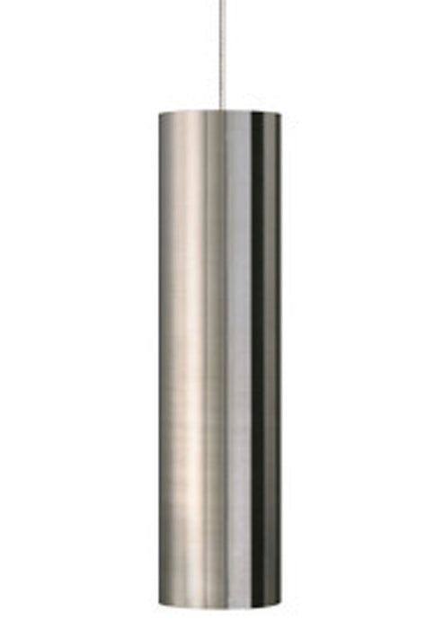 Visual Comfort Modern 700FJPPRSS One Light Pendant, Satin Nickel/Satin Nickel