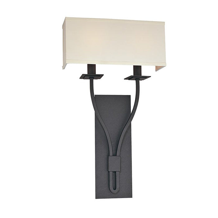 Troy Lighting B2462-TBK Two Light Wall Sconce, Textured Black