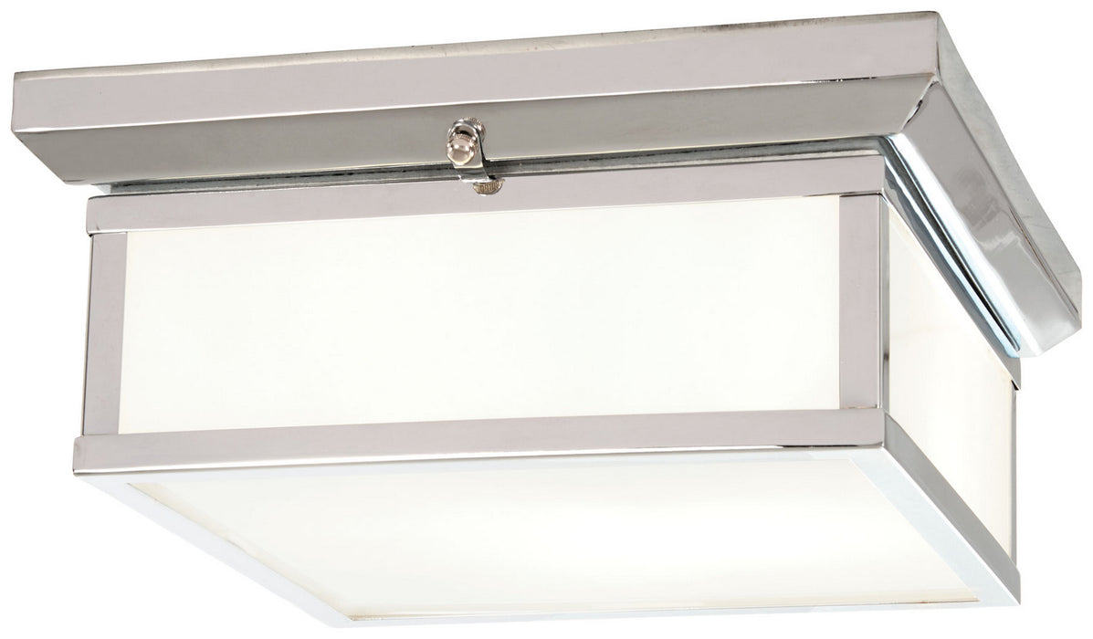 Minka-Lavery 6919-613 Two Light Flush Mount, Polished Nickel