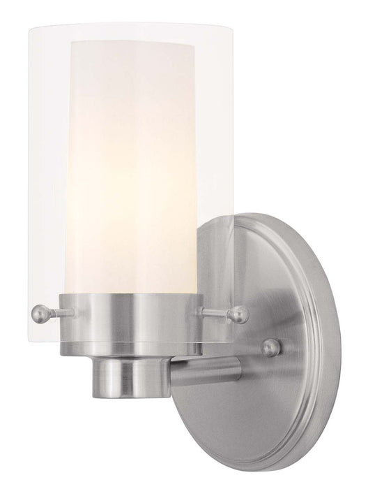 Livex Lighting 1541-91 One Light Bath Vanity, Brushed Nickel