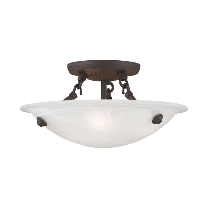 Livex Lighting 4272-07 Three Light Ceiling Mount, Bronze