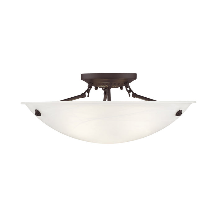 Livex Lighting 4274-07 Three Light Ceiling Mount, Bronze