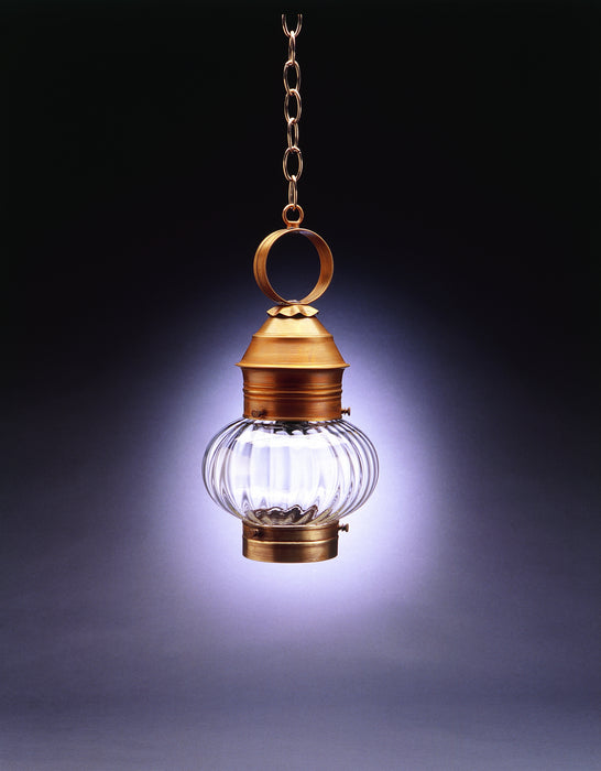 Northeast Lantern 2032-AB-MED-OPT One Light Hanging Lantern, Antique Brass